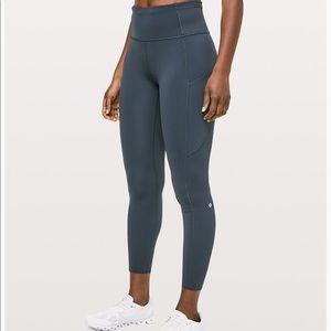 Lululemon Fast and Free Tight 25” in Melanite
